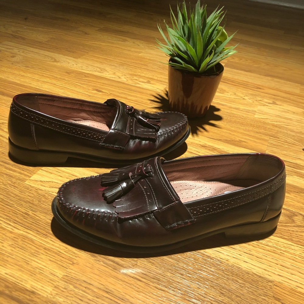 ⏱FINAL SALE⏱Wine Leather Bass Loafers - Picture 3 of 7